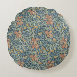 William Morris decoratieve kunst Iris patroon Rond Kussen