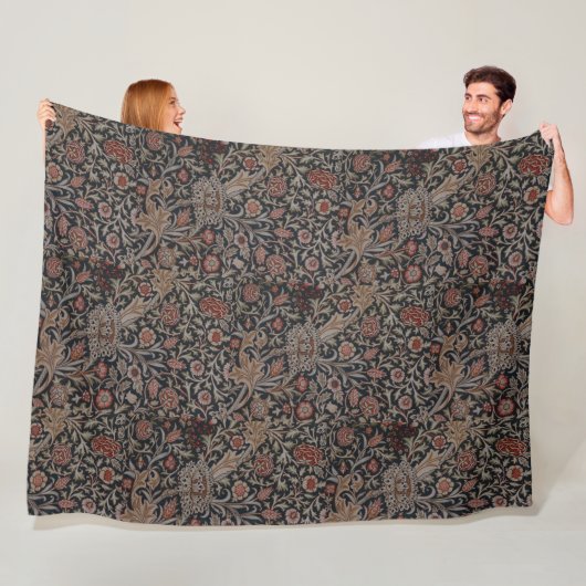William Morris decoratieve kunst Trent patroon Fleece Deken (In situ)