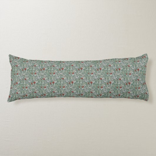William Morris Decorative Art Arbutus Pattern Lichaamskussen (Voorkant)
