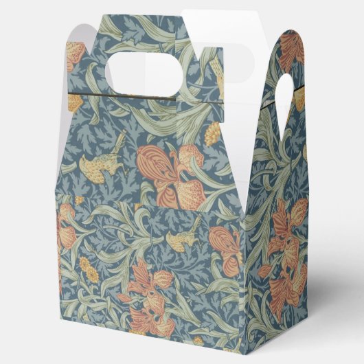 William Morris Decorative Art Iris Pattern Bedankdoosjes (Geopend)