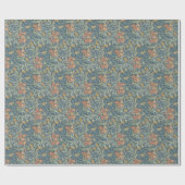 William Morris Decorative Art Iris Pattern Cadeaupapier (Vlak)