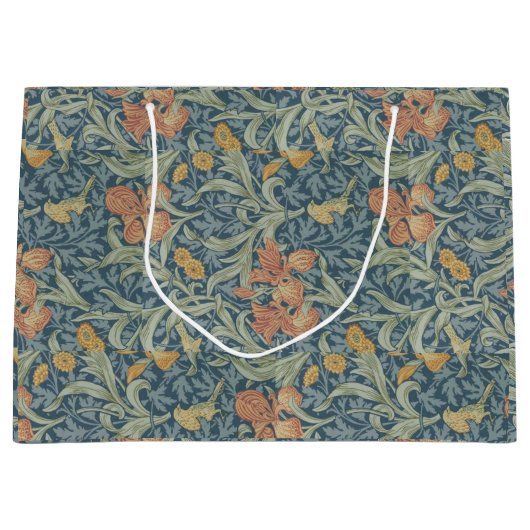 William Morris Decorative Art Iris Pattern Groot Cadeauzakje (Voorkant)