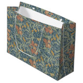 William Morris Decorative Art Iris Pattern Groot Cadeauzakje (Voorkant Gekanteld)