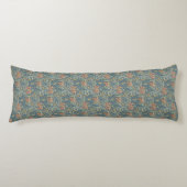 William Morris Decorative Art Iris Pattern Lichaamskussen (Voorkant)
