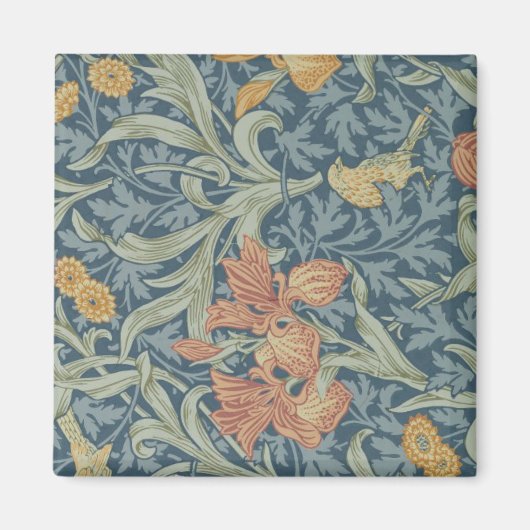 William Morris Decorative Art Iris Pattern Magneet (Voorkant)
