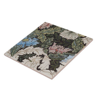 William Morris Decorative Art Wreath Pattern Tegeltje