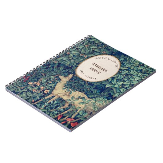 William Morris Deer & Cabin Guest Welkom Notitieboek (Linkerzijde)