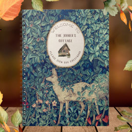 William Morris Deer & Cabin Guest Welkom Notitieboek