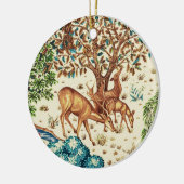 William Morris Deer van een Brook Tapestry Beige Keramisch Ornament (Links)