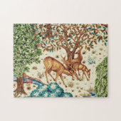 William Morris Deer van een Brook Tapestry Beige Legpuzzel (Horizontaal)