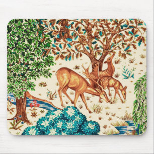 William Morris Deer van een Brook Tapestry Beige Muismat