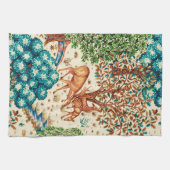 William Morris Deer van een Brook Tapestry Beige Theedoek (Horizontaal)