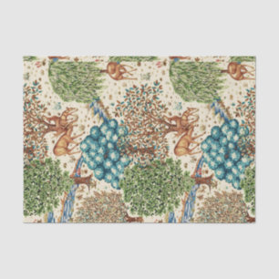 William Morris Deer van een Brook Tapestry Beige Tissuepapier