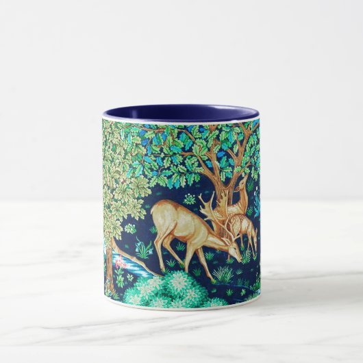 William Morris Deer van een Brook Tapestry Indigo Mok (Midden)