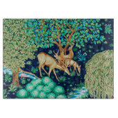 William Morris Deer van een Brook Tapestry Indigo Snijplank (Voorkant)