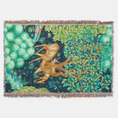 William Morris Deer van een Brook Tapestry Print Deken (Voorkant)