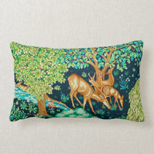 William Morris Deer van een Brook Tapestry Print Kussen