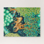 William Morris Deer van een Brook Tapestry Print Legpuzzel (Horizontaal)