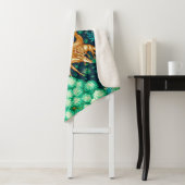 William Morris Deer van een Brook Tapestry Print Sherpa Deken (In situ)