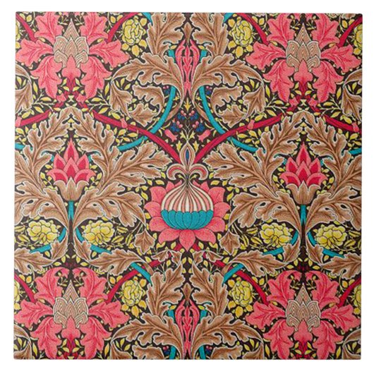 William Morris design 028 tegel Tegeltje (Voorkant)