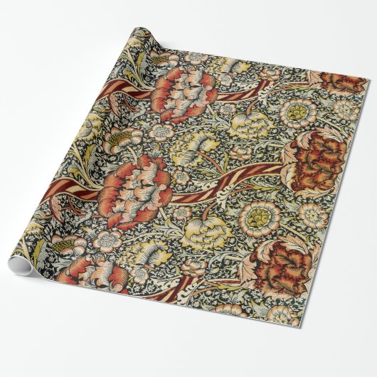 William Morris Design #9 bij SusieJayne Cadeaupapier (Uitgerold)