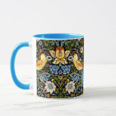 William Morris design, aardbeiendief Mok (Links)