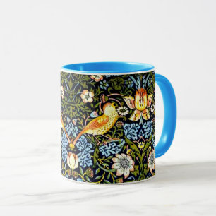 William Morris design, aardbeiendief Mok