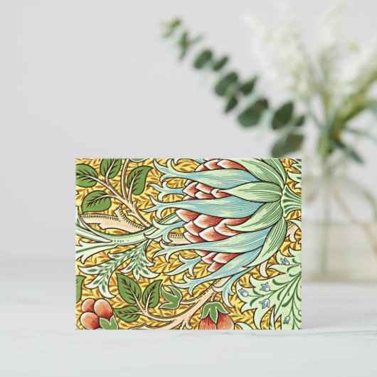 William Morris design, Artichoke Briefkaart (Staand voorkant)
