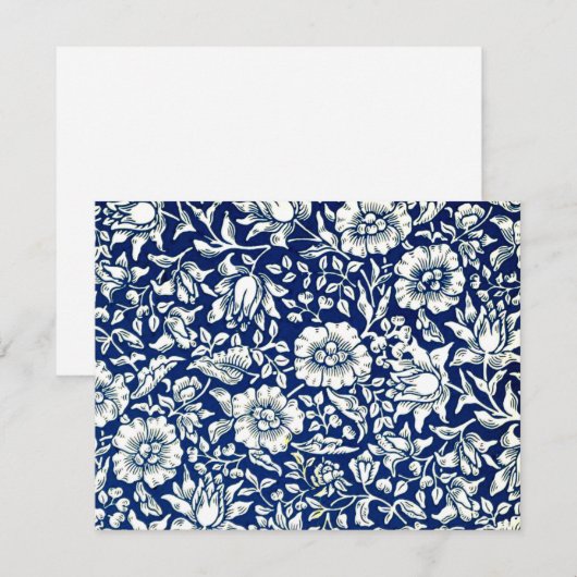 William Morris design, Blue Mallow (Voorkant / Achterkant)