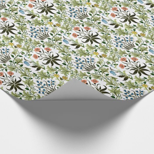 William Morris design, Celadine Cadeaupapier (Hoek)