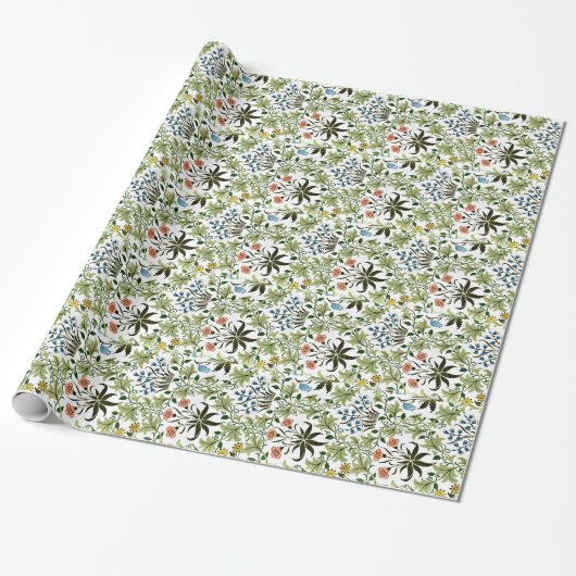 William Morris  design, Celadine Cadeaupapier (Uitgerold)