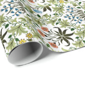 William Morris  design, Celadine Cadeaupapier (Rol Hoek)