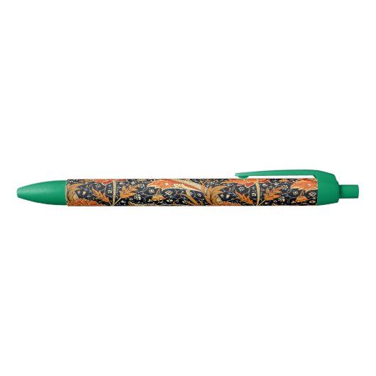 William Morris design - Cray Zwarte Inkt Pen (Bovenkant)