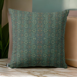 William * Morris Design Groene Bloemen Imprints Kussen