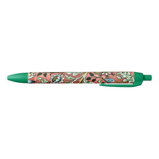 William Morris design - Hyacinth Zwarte Inkt Pen (Bodem)