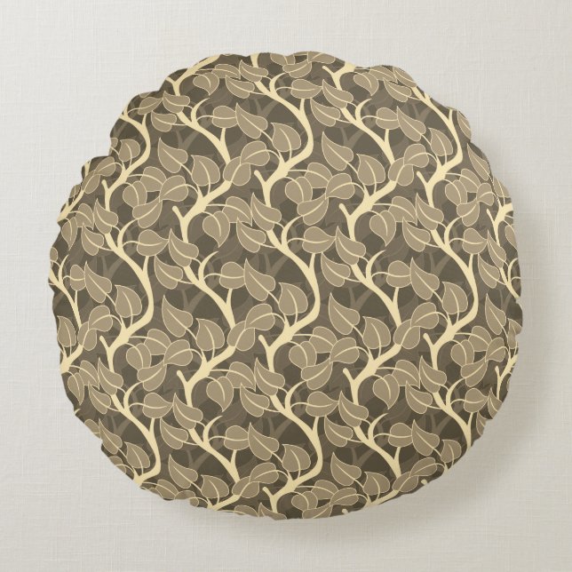 William Morris design, Kunst en Ambacht, botanisch Rond Kussen (Voorkant)