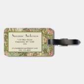 William Morris Design Norwich Pattern Bagagelabel (Achterkant horizontaal)