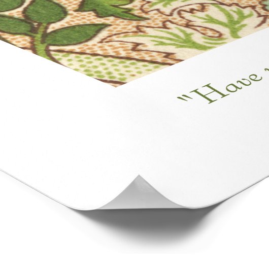 William Morris Design Norwich Pattern Poster (Hoek)