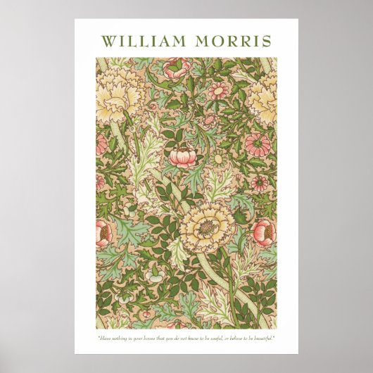 William Morris Design Norwich Pattern Poster (Voorkant)