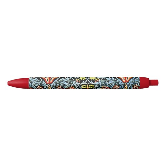 William Morris design, Snakeshead Zwarte Inkt Pen (Voorkant)