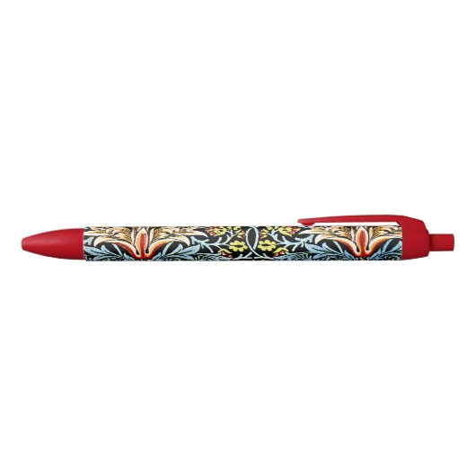 William Morris design, Snakeshead Zwarte Inkt Pen (Bovenkant)