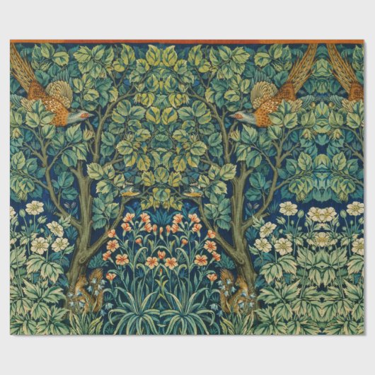 William Morris Design  Stijl Cadeaupapier (Vlak)