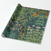 William Morris Design Stijl Cadeaupapier (Uitgerold)