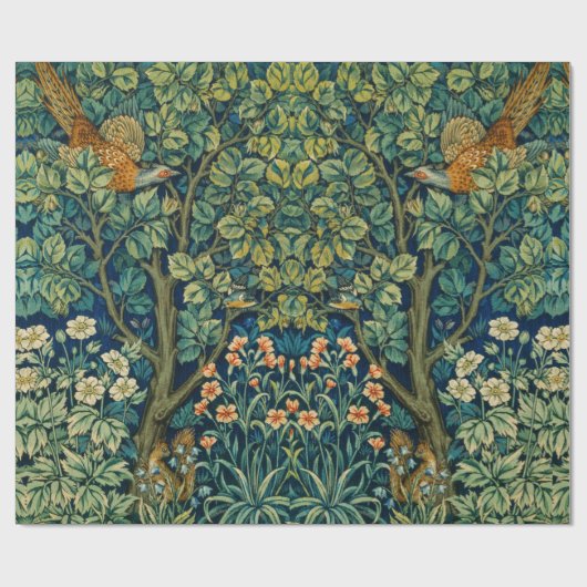 William Morris Design  Stijl Cadeaupapier (Vlak)