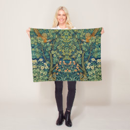 William Morris Design Stijl Fleece Deken