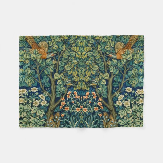 William Morris Design  Stijl Fleece Deken (Voorkant (Horizontaal))