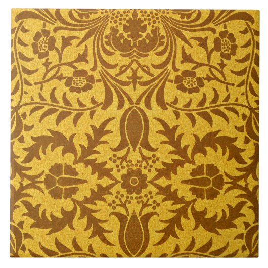 William Morris design, Vine Gold, Tegeltje (Voorkant)