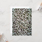 William Morris design, Willow Bough Kaart (Voorkant / Achterkant in situ)