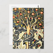 William Morris design, Woodpecker Briefkaart (Voorkant / Achterkant)