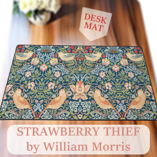 William Morris Desk Mats - Strawberry Thief Print Bureaumat